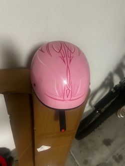 Pink Motorcycle Helmet