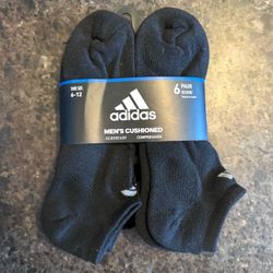 Adidas Men's Cushioned No Show Socks 6-Pack