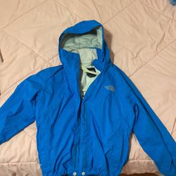 Small Blue Northface raincoat 