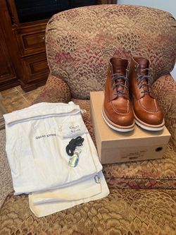 Grant Stone Brass Boot Saddle Tan 9.5D