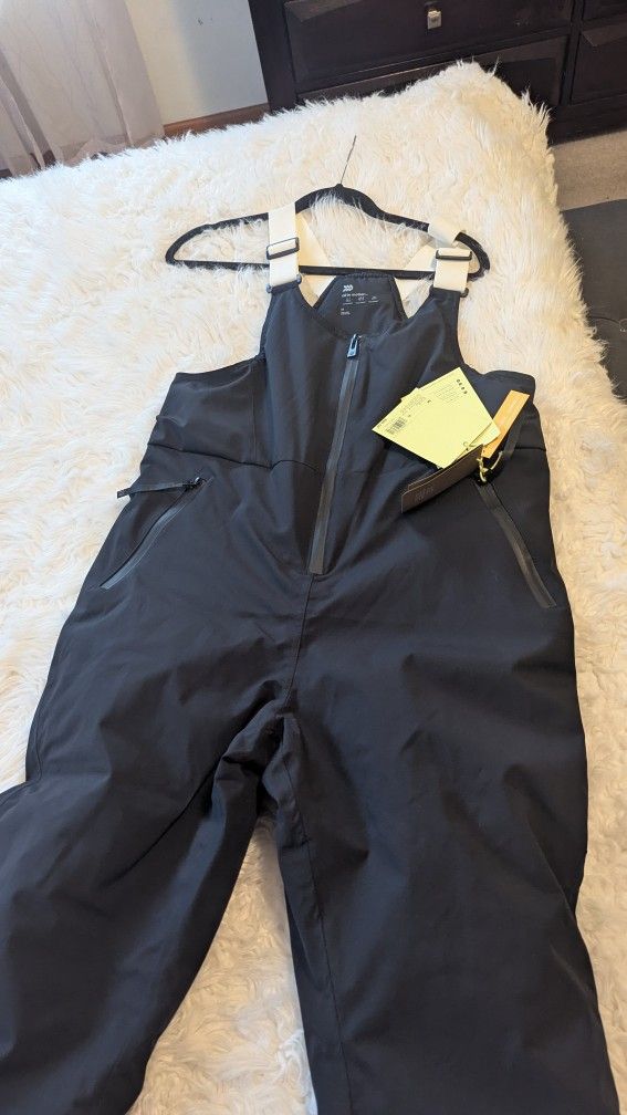 NEW SNOWBOARD BIB PANTS | SIZE [M | BLACK