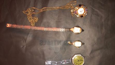 Vintage Ladies Watches Rolled Gold & Silver Bulova, Benrus, Lot