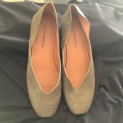 Lucky Brand Women's Alba Ballet Flat Lk-alba Olive Green Size 6 1/2 M 37 Mint