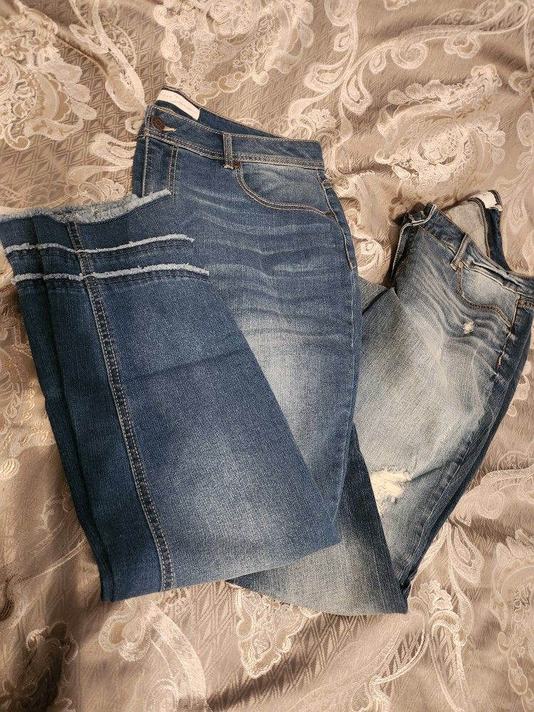 2 Pair Women's Size 16 Jeans 