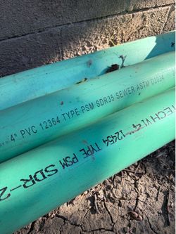 SDR 35 sewer pipe and coupling