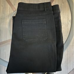 Black Pants women Size XL