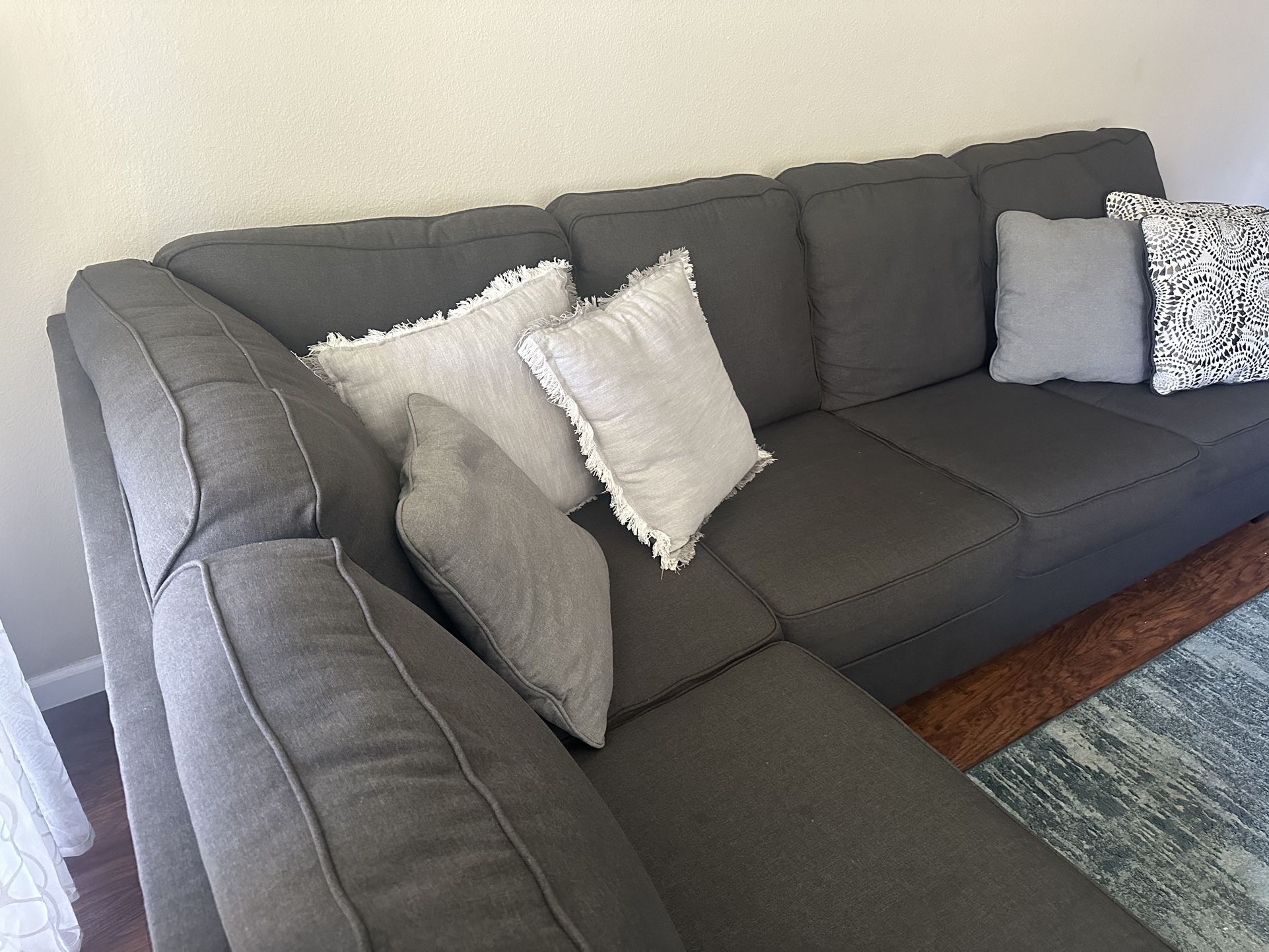 LIVING SPACES Sectional Couch $300