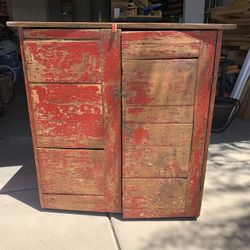 Antique Barnwood Cabinet