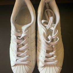 White Adidas Athletic Shoes