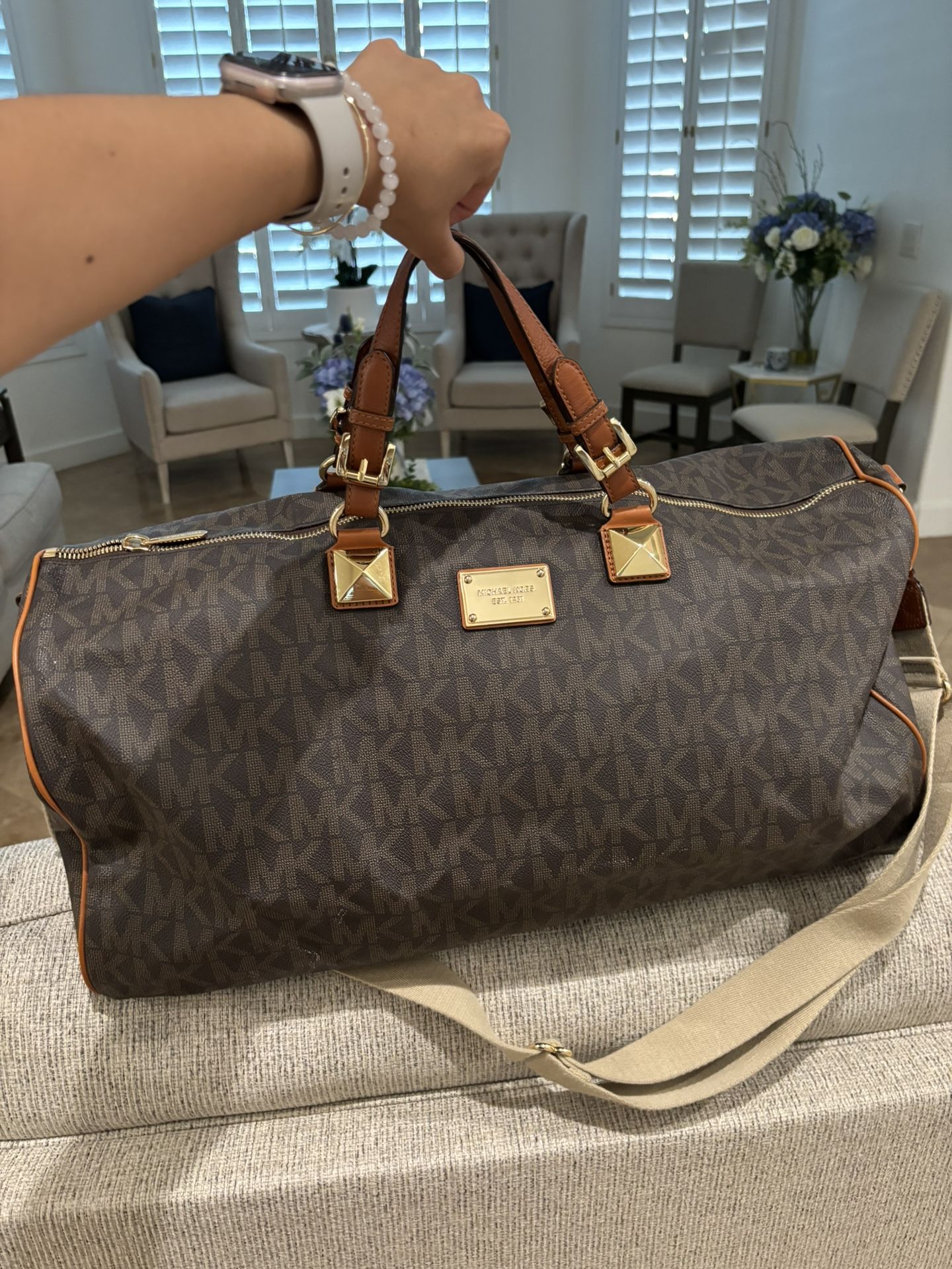 Michael Kors extra large duffel bag