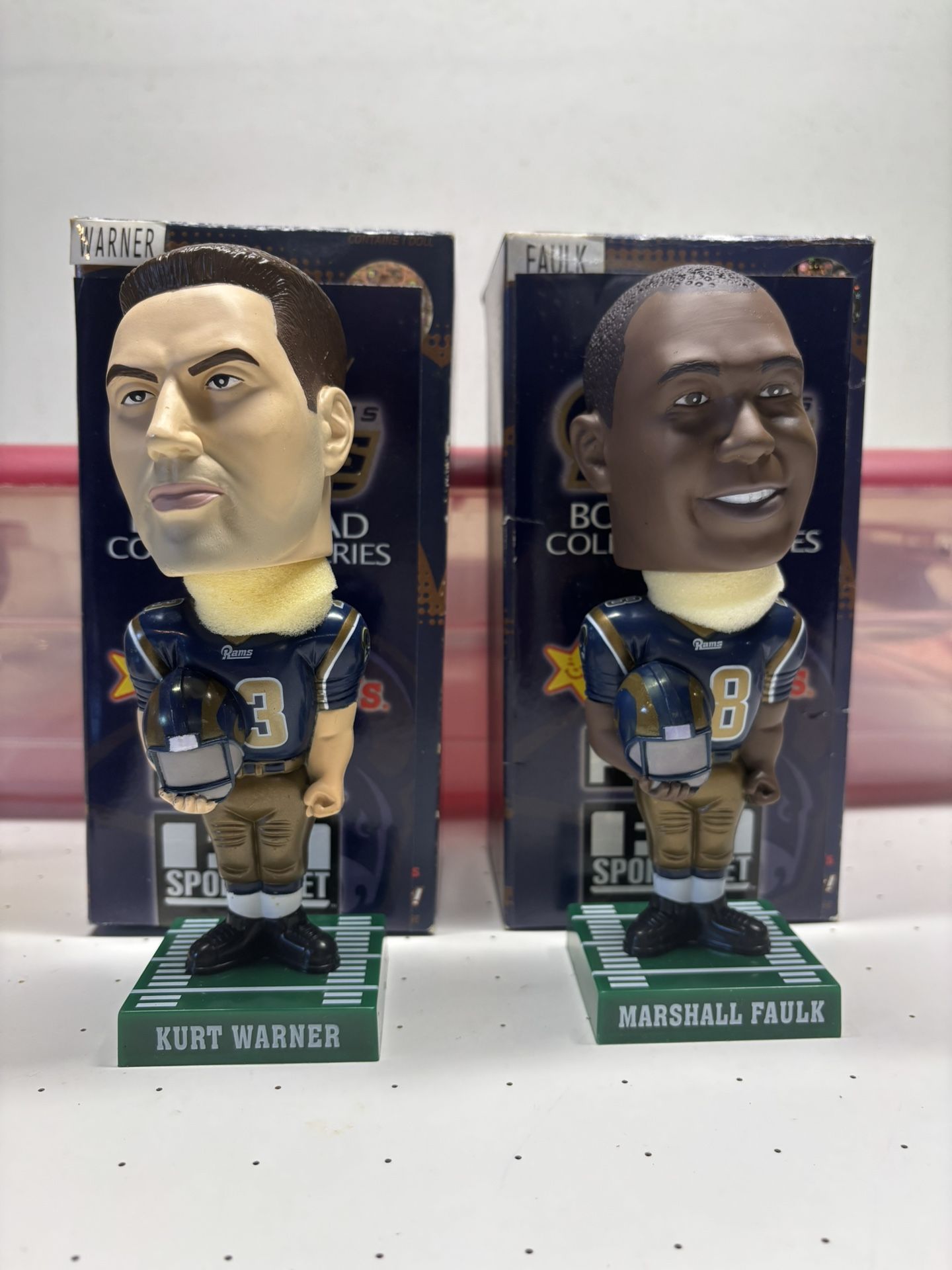2 St. Louis Rams bobble head collector series limited edition, 2002