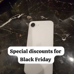 Iphone 16 e tmobile 128 gb 100% battery life unlocked for tmobile network including metropcs sprint ultra mobile mints mobile sprint wireless family m