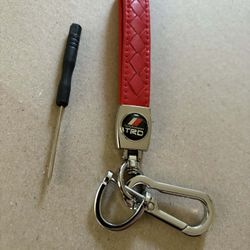 Leather Key Chain For Toyota T R D