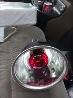 clamp-on heat lamp for  heating.