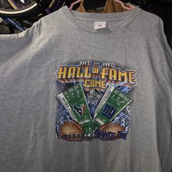 Vintage Texans Vs Giants Hall Of Fame Game August 2 2002 T-Shirts XXL $10