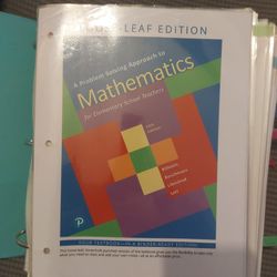 A Problem Solving Approach To Mathematics For Elementary Teachers 13th Edition