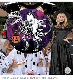 Trunk or treat Halloween Banner