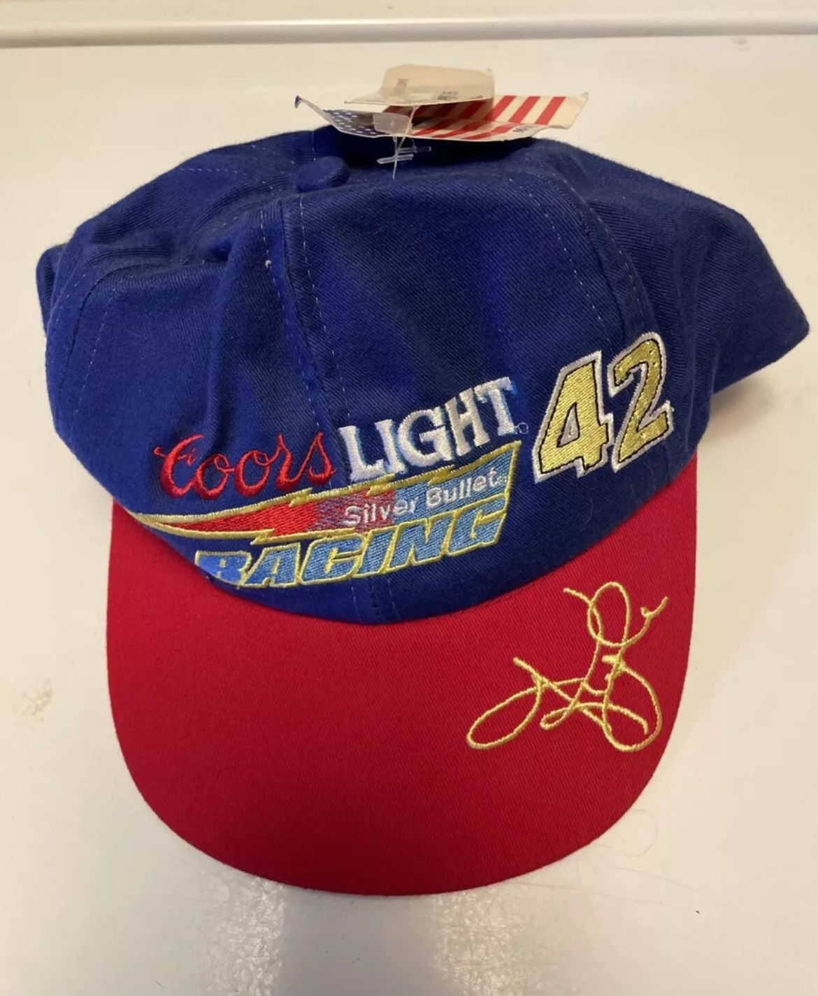 Vintage NASCAR #42 Kyle Petty Coors Light Racing Snap Back Hat Made In USA