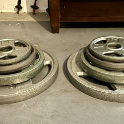 Olympic Weight Plates - PAIRS of 5, 10, 25, 45