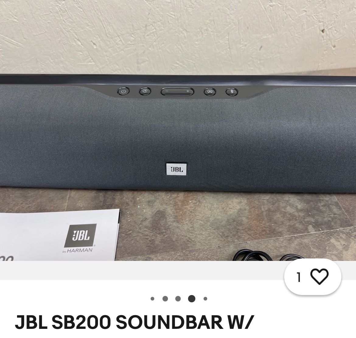 Bocina 🔈 JBL SB200 Sound Bar W Manual Y Bluetooth 😍💃🏾