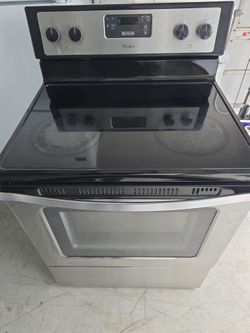 WHIRPOOL  STAINLESS STEEL STOVE OVEN