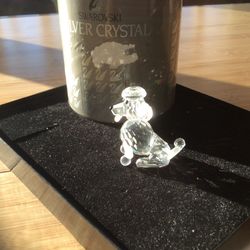 Swarovski Crystal, Sitting Poodle
