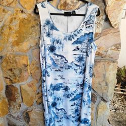 Cynthia Rowley Shades of Blue 2x Dress