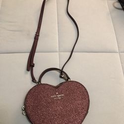 Kate Spade Heart Burgundy Purse