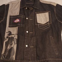 XXXL Mens Denim Jean Jacket National Negro League 