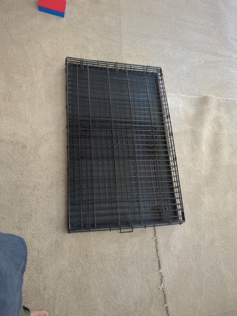 Animaze 2-Door Folding Dog Crate, 48.5" L x 30.2" W x 32" H
