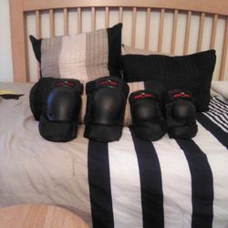 Eight Ball Black Kids Elbow And Knee Pads