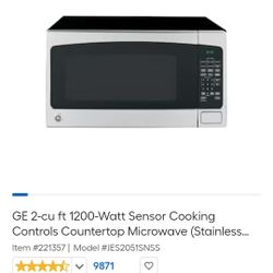 Barely Used GE Microwave Sensor Cooking