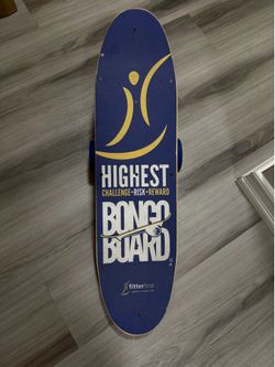 Bongo Board Balance Trainer Board Fitness Core Training Blue