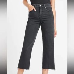 Black Jeans Express High Rise Cropped