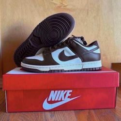 Nike Dunk Low Retro Cacao Wow Mocha Brown White DD1503-124 Women’s Size 8.5 Brand New 
