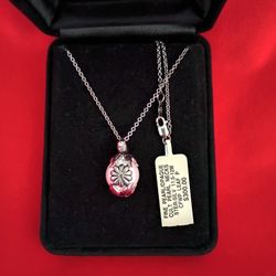 Cultured Pearl Pendant With Sterling Silver Necklace 