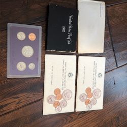 5 Uncirculated Coins Sets 1974, 1982, 1989 2x1989