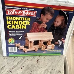 Toys: Building Blocks; Log  frontier cabin
