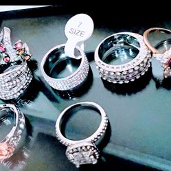 SILVER RINGS, NEW!