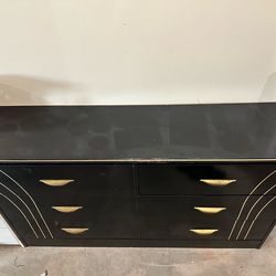 Dresser with mirror and Nightstand, Chest, Headboard