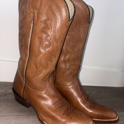 ✨Classic Brown Leather Cowgirl Boots – R. Watson Roper Western Style✨