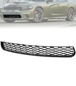 Fits 15-23 Dodge Charger SRT Scat Pack Style Front Bumper Lower Hood Grille PP