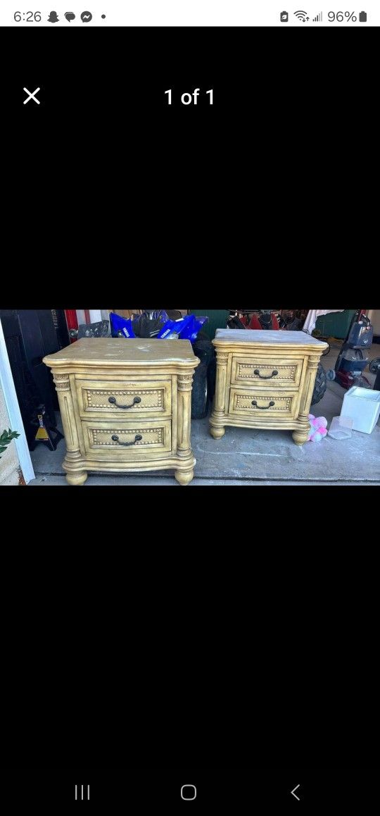2 Used Night Stand Heavy Duty  About 24 Width By 26 Height