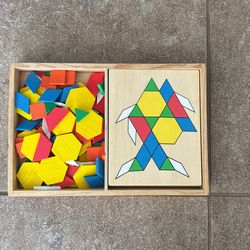 Melissa And Doug Pattern Blocks And Board Set