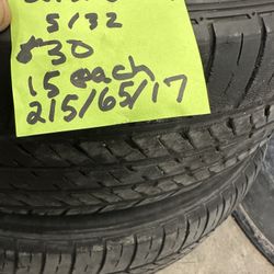  215/65/17 Tires