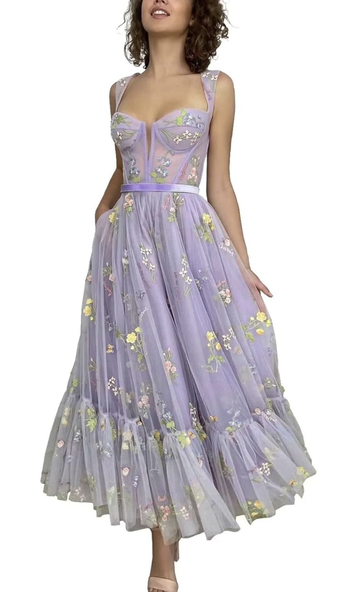 Floral Dress For Wedding/prom