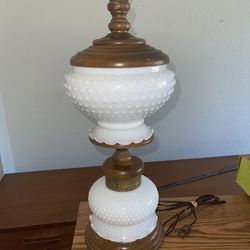 Antique Milkglass Lamp