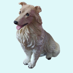 Collie Dog Figurine, Lassie Style, Dog Collectible Decor