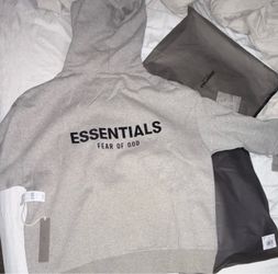 Fear of God Essentials Hoodie Light Heather Grey