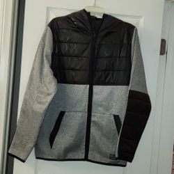 NEW Modern Culture Black/Gray Full Zip Hoodie, Men's Size M